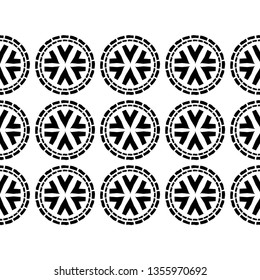 Polka dot seamless pattern. Mosaic of ethnic figures. Geometric background. Can be used for wallpaper, textile, invitation card, wrapping, web page background.