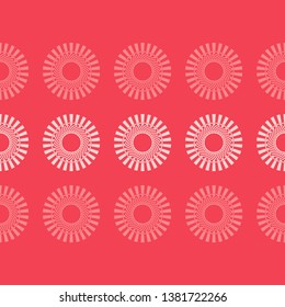 Polka dot seamless pattern. Mosaic of ethnic figures. Geometric background. Can be used for wallpaper, textile, invitation card, wrapping, web page background.
