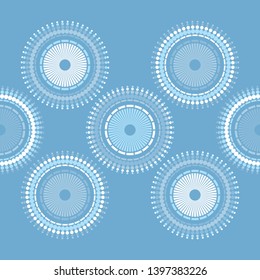 Polka dot seamless pattern. Mosaic of ethnic figures. Patterned texture. Geometric background. Can be used for wallpaper, textile, invitation card, wrapping, web page background.