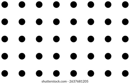 Polka dot seamless pattern. Polka dot on white background. Dotted cute pattern. 