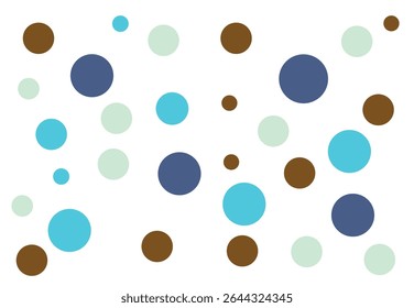 Polka dot seamless pattern on white background