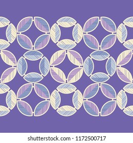 Polka dot seamless pattern. The ornamental leaves. Geometric background. Dots, circles and buttons. Тextile rapport.