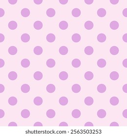 Polka Dot Seamless Pattern in Pink and Lilac Tones