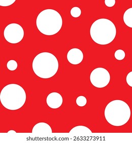 polka dot seamless pattern, polkadot red white background vector, Dotted cute pattern. artistic doodle sketch tiny dots seamless surface design.
