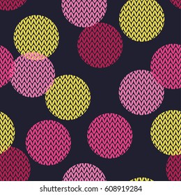 Polka dot seamless pattern. Print. Repeating background. Cloth design, wallpaper.
