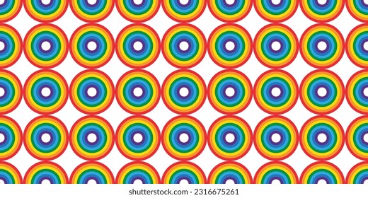 polka dot seamless pattern rainbow lgbt pride month vector scarf isolated cartoon doodle gift wrapping paper repeat background tile wallpaper illustration design