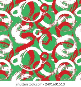 Polka dot seamless pattern. Scribble texture. Textile rapport watercolor circles. Seamless pattern of circles with pen. hand drawing. Vector illustration