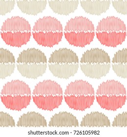 Polka dot seamless pattern. Scribble texture. Textile rapport.