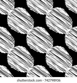Polka dot seamless pattern. Scribble texture. Textile rapport.