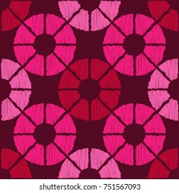 Polka dot seamless pattern. Scribble texture. Textile rapport.