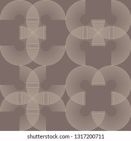 Polka dot seamless pattern. The semi-circles of thin strips. Geometric background. Can be used for wallpaper, textile, invitation card, wrapping, web page background.