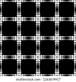 Polka dot seamless pattern. The shapes of large and small dots. Geometric background. Dots, circles and buttons. Can be used for wallpaper, textile, invitation card, web page background.