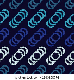 Polka dot seamless pattern. Shapes of circles and semi-circles with the old texture. Geometric background. Can be used for wallpaper, textile, invitation card, web page background.