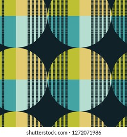 Polka dot seamless pattern. The shapes of the circles with the lines. Geometric background. Can be used for wallpaper, textile, invitation card, web page background.
