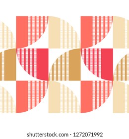 Polka dot seamless pattern. The shapes of the circles with the lines. Geometric background. Can be used for wallpaper, textile, invitation card, web page background.