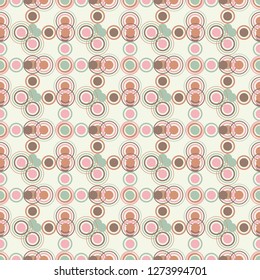 Polka dot seamless pattern. The shapes of large and small dots. Geometric background. Can be used for wallpaper, textile, invitation card, web page background.