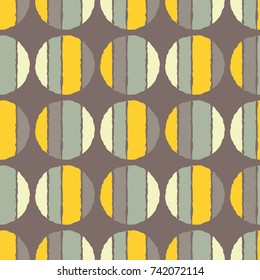 Polka dot seamless pattern. Sketch texture. Textile rapport.