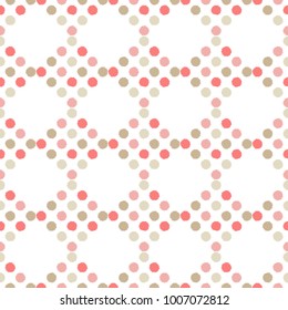 Polka dot seamless pattern. Texture of dots. Scribble texture. Textile rapport. 