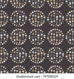 Polka dot seamless pattern. Texture of dots. Scribble texture. ?extile rapport. 