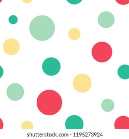 Polka dot seamless pattern, vector. Stylish texture with polka dot pattern