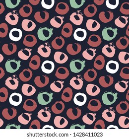 Polka dot seamless pattern. Vector illustration.
