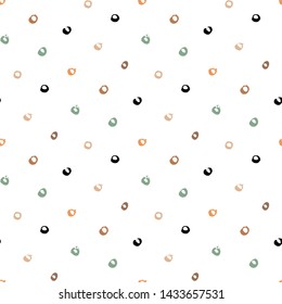 Polka dot seamless pattern. Vector illustration.