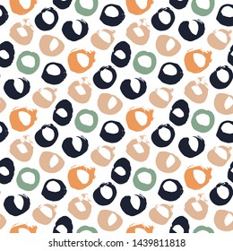 Polka dot seamless pattern. Vector illustration.