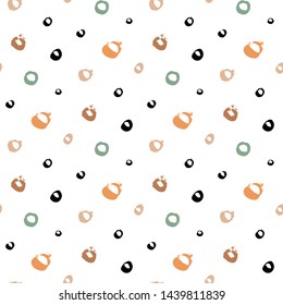 Polka dot seamless pattern. Vector illustration.