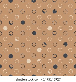 Polka dot seamless pattern. Vector illustration.