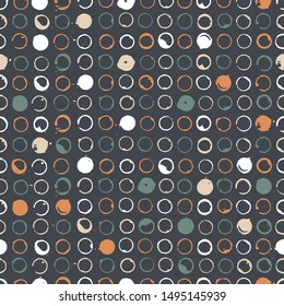 Polka dot seamless pattern. Vector illustration.