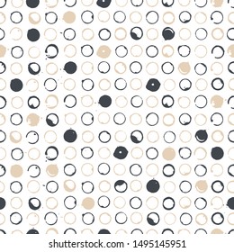 Polka dot seamless pattern. Vector illustration.