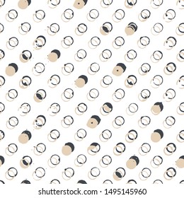 Polka dot seamless pattern. Vector illustration.