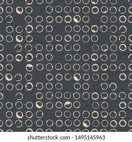 Polka dot seamless pattern. Vector illustration.
