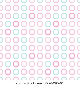 Polka dot seamless pattern. Vector illustration. Bubble circle geometric ornament, decorative element.