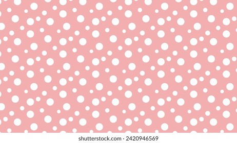 Polka dot seamless pattern vector image background wallpaper design for decoration ornament
