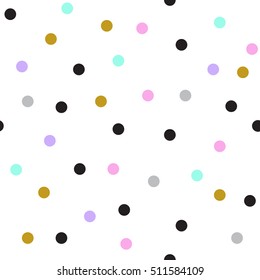 Polka Dot Seamless Pattern Vector Background Stock Vector (Royalty Free ...