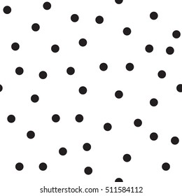 Polka Dot Seamless Pattern. Vector Background.