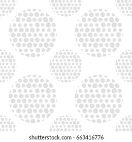 Polka dot seamless pattern. Vector illustration. Textile rapport.
