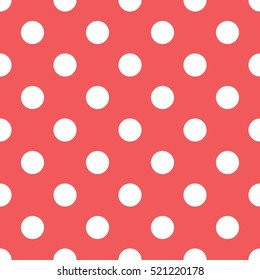 Polka dot seamless retro pattern