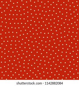 Polka dot seamless vintage pattern with messy dots tiled for fabric, wallpaper or wrapping paper