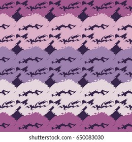 Polka dot sketch lilac seamless pattern. Vector illustration. Retro motif. 
