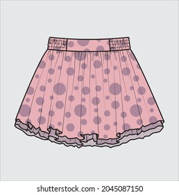 POLKA DOT SKIRT FOR GIRLS