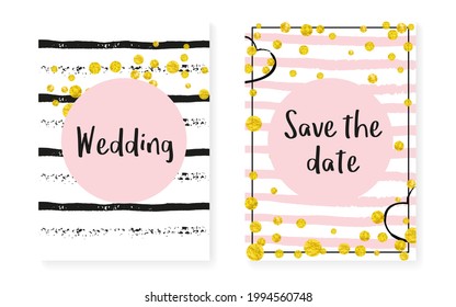 Polka Dot Sparkle. Pink Fashion Textile. Golden Splatter Card. White Birthday Painting. Rose Cover. Stripe Stylish Offer. Hand Drawn Stardust Set. Pink Polka Dot Sparkle