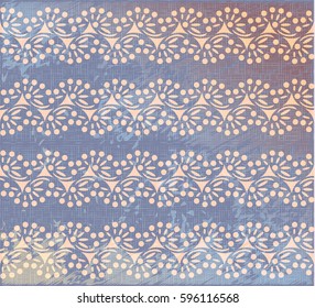 Polka dot, swirl lines, burlap stroke seamless pattern background vector