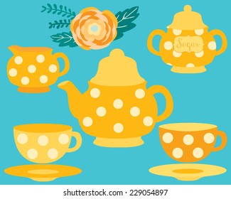Polka Dot Tea Set, Tea Party
