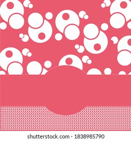 vector blanco rosa de textura de punto polka