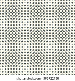 Polka dot texture. Seamless surface pattern with classic geometric ornament. Repeated circles motif. Bubble abstract background. Scrapbook digital paper, textile print, page fill. Vector illustration