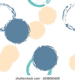 Punto Polka. Patrón sin inconvenientes del vector de textura. Ilustración de color. Fondo De Resumen Blanco Con Color De Agua Cae Formas Caóticas. Textil Retro Moderno. Rodamientos De Cepillo De Charla, Confetti.
