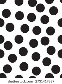 Textura de bolinhas para web design, fundo vetorial preto e branco sem costura para sites.