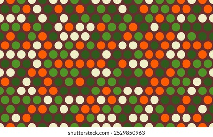 Polka dot vector design with a minimalist round shape pattern. Ideal for trendy fabric prints, wallpapers, and poster backgrounds with a simple geometric touch.